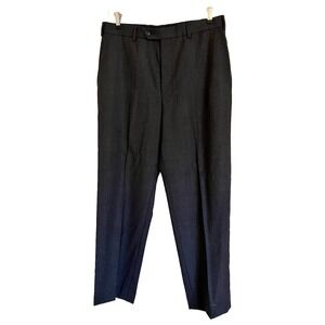 PAL‎ ZILERI SARTORIALE Wool Charcoal Dress Pants Made Italy 48 EU